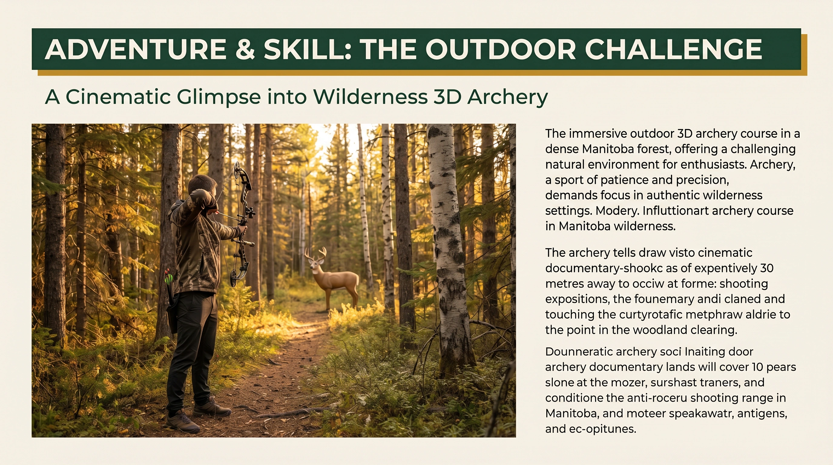 3D Archery Course in Manitoba