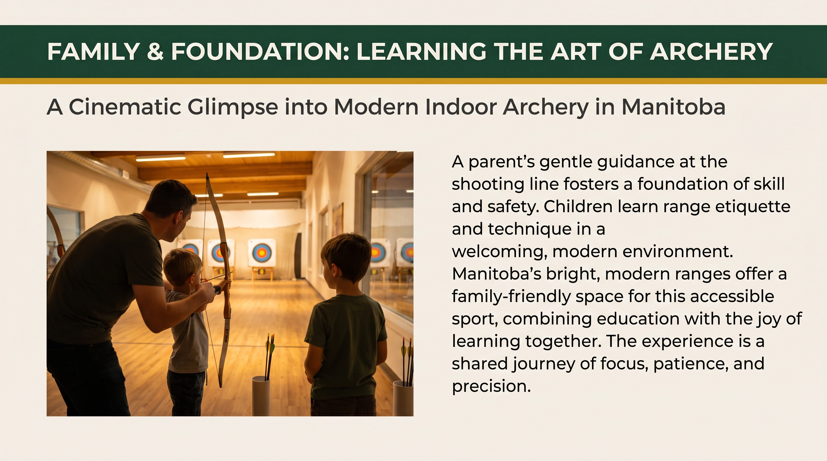 Family Archery in Manitoba